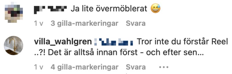 Pernilla Wahlgrens kommentarsfält Pernilla Wahlgrens kommentarsfält